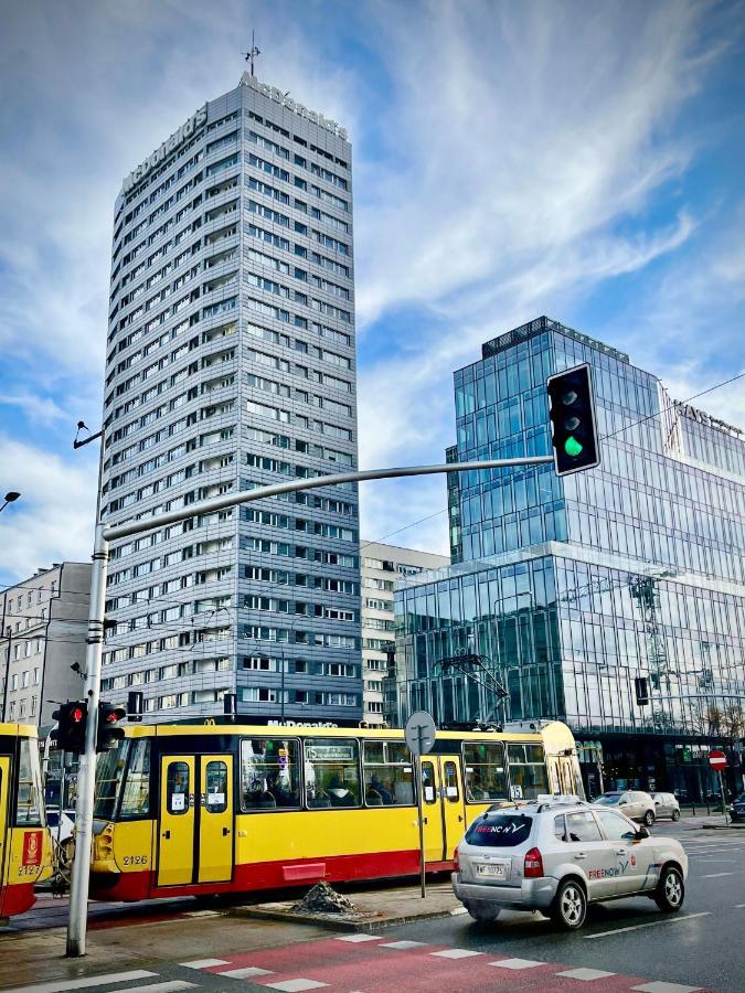 Super Blue Scisle Centrum Dwie Linie Metra Netflix Wifi 300 Mbs Panorama Miasta Lägenhet Warszawa