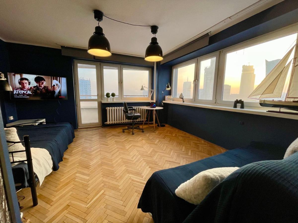 Lägenhet Super Blue Scisle Centrum Dwie Linie Metra Netflix Wifi 300 Mbs Panorama Miasta *